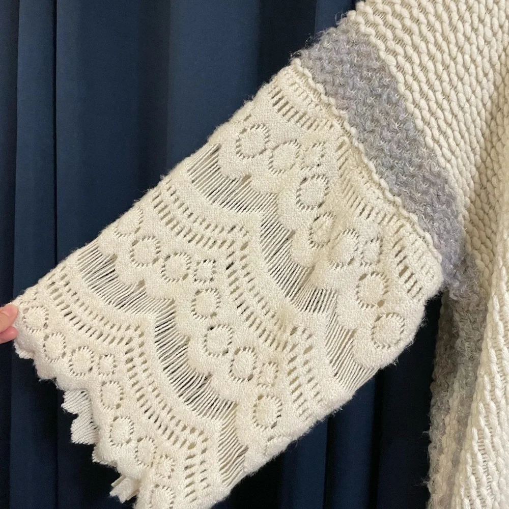 Anthropologie open knit cardigan crochet  cardigan